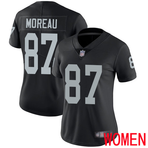 Oakland Raiders Limited Black Women Foster Moreau Home Jersey NFL Football 87 Vapor Untouchable Jersey